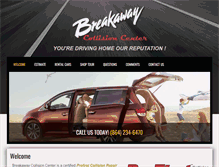 Tablet Screenshot of breakawaycollisioncenter.com